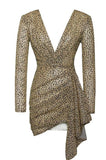 Layla Leopard Metallic Dress