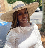 Tan and Black Sun Hat