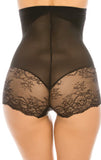 Lace Shapewear with Tummy Control (Black)